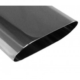 Embout d'échappement inox type 50 / 160x80mm / long 300mm