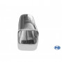 Embout d'échappement inox type 70 / 88x79mm / long 300mm / biseauté 15°