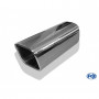Embout d'échappement inox type 70 / 88x79mm / long 300mm / biseauté 15°