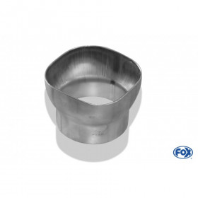 copy of Silent stainless steel rear 1x135x80mm type 53 for OPEL VECTRA A (COFFRE)