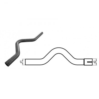 Tube universel en inox / diamètre Ø55mm / longueur ~ 650mm