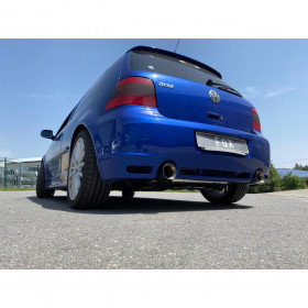 Silencieux arrière duplex inox 1x100mm type 24 pour VOLKSWAGEN GOLF R32 MK4