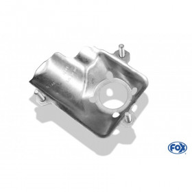 Silent stainless steel rear 1x135x80mm type 53 for OPEL VECTRA A (COFFRE)