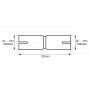 Manchon inox femelle/femelle Ø70mm sur mesure