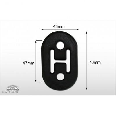 Caoutchouc de fixation (silent bloc) type 3