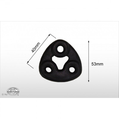 Silent stainless steel rear 1x135x80mm type 53 for OPEL VECTRA A (COFFRE)