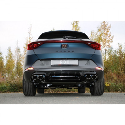 Complete catback with duplex rear silencer (with 2 electronic valves) stainless 2x106x71mm type 32 for CUPRA FORMENTOR 4x4