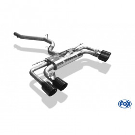 Complete Catback - silent stainless steel duplex 2x100mm type 25 for SEAT ATECA CUPRA 4x4 TYPE 5FP