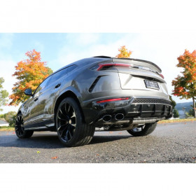 Silencieux arrière duplex inox (avec valves) 2x115x85mm type 38 (noir) pour LAMBORGHINI URUS