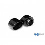 Kit embouts d'échappement inox 1x129x106mm type 32 noir brillant pour HYUNDAI I30 FASTBACK N PERFORMANCE
