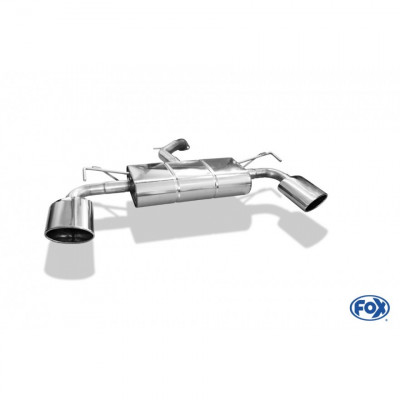 Silencieux arrière duplex inox 1x160x90mm type 38 pour HYUNDAI I30 KOMBI