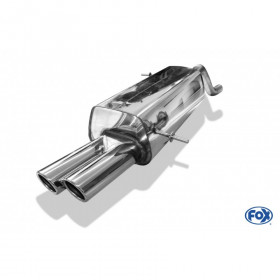 Silent stainless steel rear 1x145x65mm type 59 for FORD FIESTA MK7