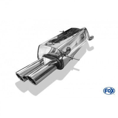 Silent stainless steel rear 1x145x65mm type 59 for FORD FIESTA MK7