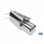 Silencieux arrière inox 2x80mm type 25 pour FORD FIESTA MK7