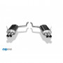 Silent rear duplex stainless steel 2x76mm type 13 (no cutout) for BMW 730i/735i/740i TYPE E38