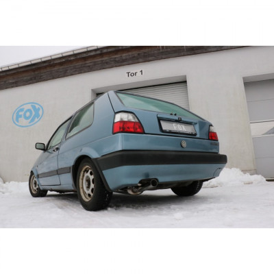 Silencieux arrière inox 1x60mm type 10 pour VOLKSWAGEN GOLF MK2