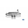 Silent rear duplex stainless steel 2x86x54mm type 32 for CITRO-N C1