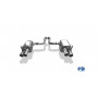 Silent rear duplex stainless steel 2x80mm type 25 for LEXUS RC F