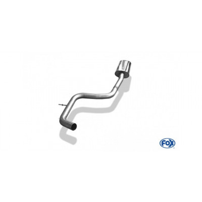 Silencieux arrière duplex inox 1x135x80mm type 53 pour VOLSWAGEN BEETLE TYPE 1C/9C/1Y