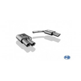 Silent rear duplex stainless steel 1x160x80mm type 53 for VOLKSWAGEN T5/T6 4-MOTION