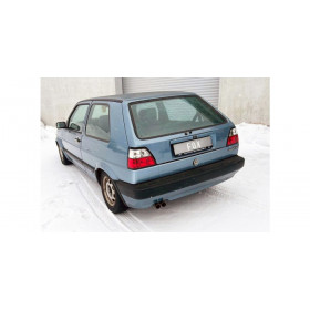 Silencieux arrière inox 2x55mm type 14 pour VOLKSWAGEN GOLF MK2