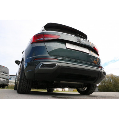 Silencieux arrière duplex inox (SORTIE NON VISIBLE) pour SEAT ATECA 4x2 TYPE 5FP