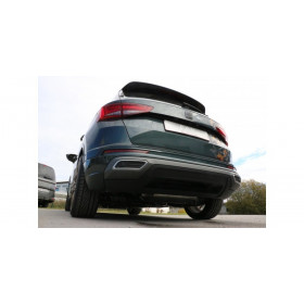 Silent rear duplex stainless steel 2x80mm type 16 for SEAT ATECA 4x4 TYPE 5FP