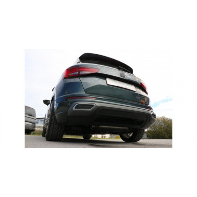 Silent rear duplex stainless steel 2x80mm type 16 for SEAT ATECA 4x4 TYPE 5FP