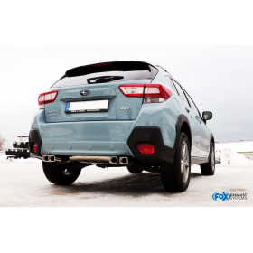 Silent rear duplex stainless steel 1x145x65mm type 59 for SUBARU XV