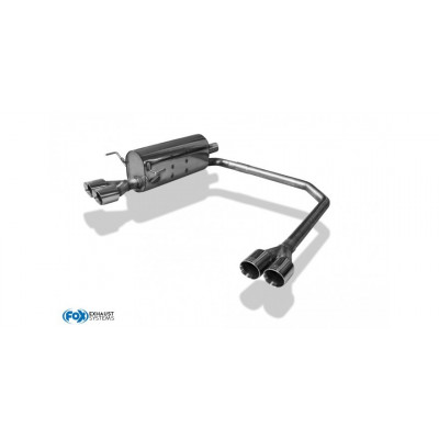 Silent rear duplex stainless steel 2x76mm type 13 for OPEL ASTRA H / ASTRA H GTC