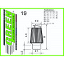 Filtre à air sport GREEN FILTER pour HONDA S2000 2,0L i 16V VTEC 240cv / 176kW