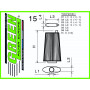 Filtre à air sport GREEN FILTER pour BMW SERIE 5 (E60/E61) 530 D 231cv / 170kW