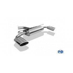 Silencieux arrière duplex inox 1x160x90mm type 38 pour AUDI A3 TYPE 8V