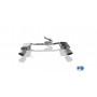 Catback après FAP avec silencieux arrière duplex inox 1x160x90mm type 38 pour SEAT LEON CUPRA 4DRIVE ST TYPE 5F (AVEC FAP)