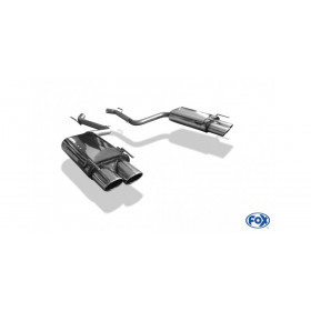 Silent rear duplex stainless steel 2x90mm type 12 for MERCEDES CLASSE S W221 FACELIFT