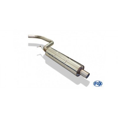 Silencieux arrière duplex inox 1x135x80mm type 53 pour VOLSWAGEN BEETLE TYPE 1C/9C/1Y