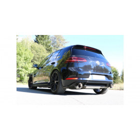 Silencieux arrière duplex inox 1x114mm type 25 pour VOLKSWAGEN GOLF GTI/TCR MK7 Facelift