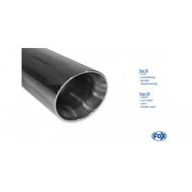 Silencieux arrière duplex inox 1x100mm type 25 pour BMW F20/21 118i (avec FAP)