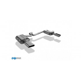 Silent rear duplex stainless steel 2x80mm type 16 for SKODA SUPERB TYPE 3T (4x4)