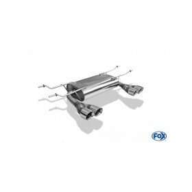 Silent rear duplex stainless steel 2x70mm type 16 for MAZDA MX5 TYPE ND
