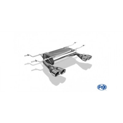 Silencieux arrière duplex inox 2x76mm type 25 pour MAZDA MX5 TYPE ND