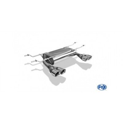 Silent rear duplex stainless steel 2x70mm type 16 for MAZDA MX5 TYPE ND