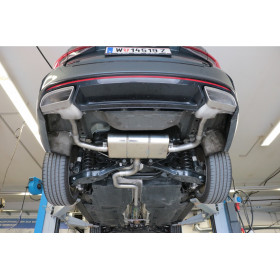 Silent rear duplex stainless steel 1x160x80mm type 53 for VOLKSWAGEN T5/T6 4-MOTION