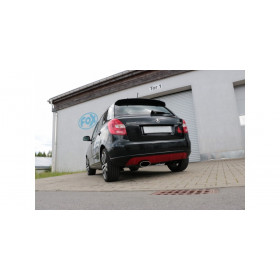 Silencieux arrière inox 1x160x90mm type 38 pour SKODA FABIA SPORT TYPE NJ
