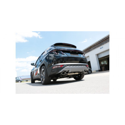 Silent rear duplex stainless steel 2x115x85mm type 32 for HYUNDAI TUCSON 4x2/4x4 TYPE TLE (with FAP)