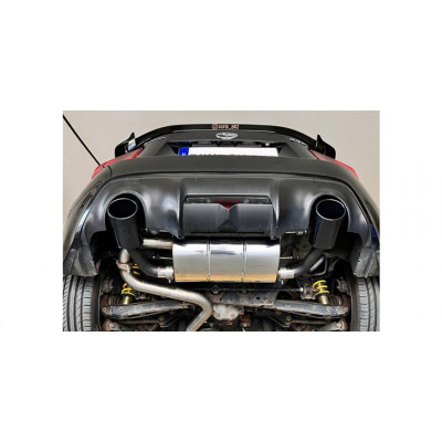 Silencieux arrière duplex inox 1x129x106mm type 32 (émaillé noir) pour SUBARU BRZ