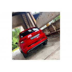 Silencieux arrière duplex inox 2x115x85mm type 32 pour SKODA KAROQ 4x4