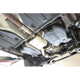 Silent rear duplex stainless steel 2x76mm type 13 for MERCEDES ML TYPE W164