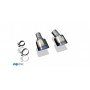 Kit d'embouts d'échappement inox 1x130mm type 14 effet titane (D+G) pour HYUNDAI I30 FASTBACK N PERFORMANCE FACELIFT