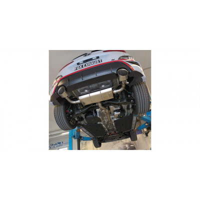 Silencieux arrière duplex inox 1x160x130mm type 38 (avec valves) pour HYUNDAI KONA N